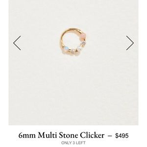 Pamela Love beautiful multi stone 6mm clicker